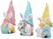 3 PCS Easter Gnomes Decor, Resin Bunny Handmade Spring Gnomes/Elf Gifts for Kids/Women/Men, Home Party Decorations
